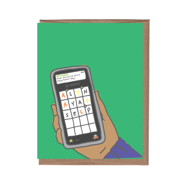 Word Game Father's Day Card