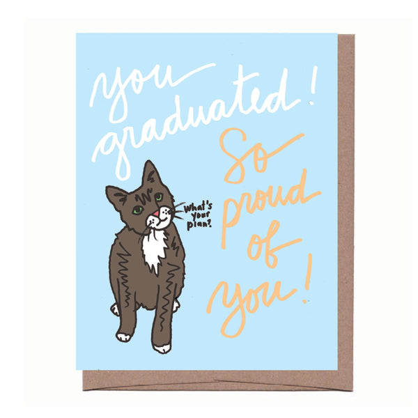 Cat Graduation Card