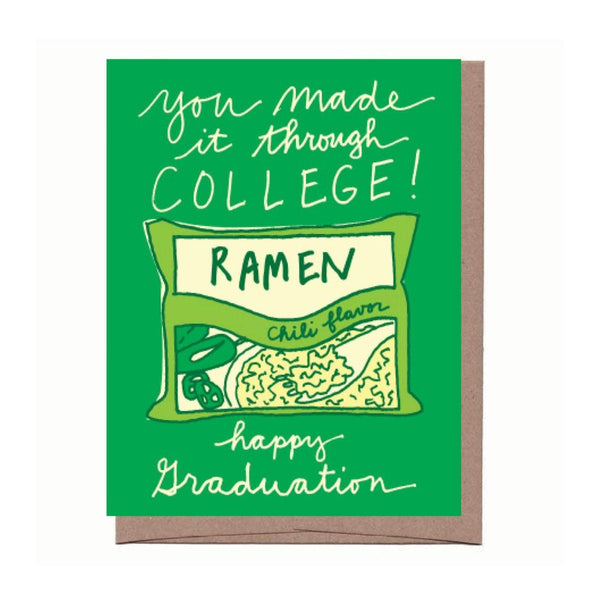 Ramen Graduation Card