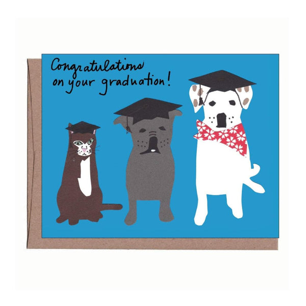 Grad Pets Graduation Card