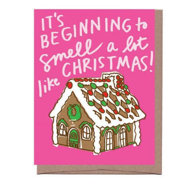 Gingerbread Scratch & Sniff Holiday Card