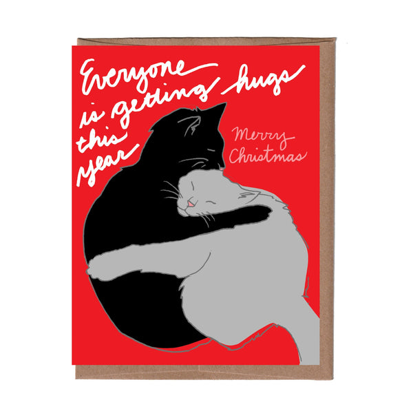 Hugs for Christmas Holiday Card