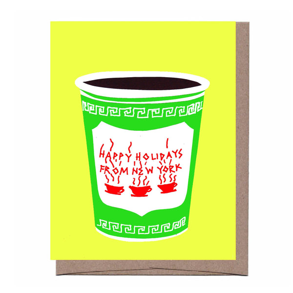 NYC Christmas Coffee Card