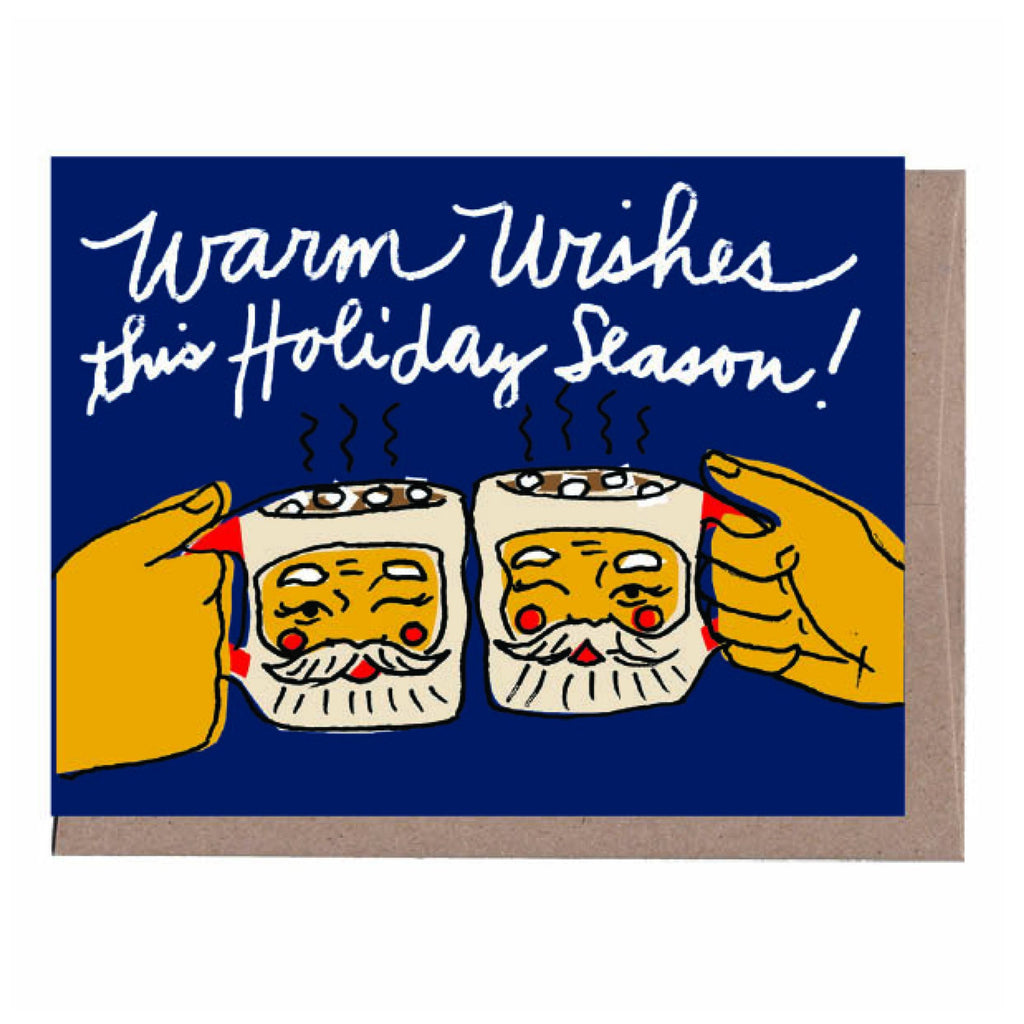 Santa Mugs Holiday Card