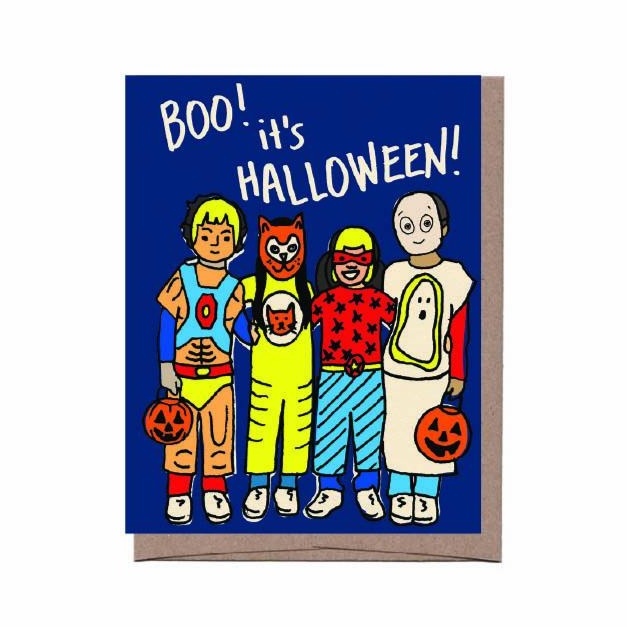 Costume Kids Halloween Card