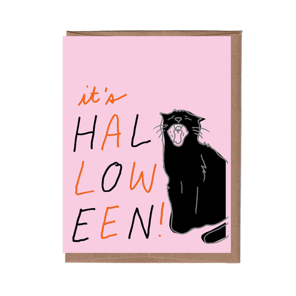 Black Cat Halloween Card