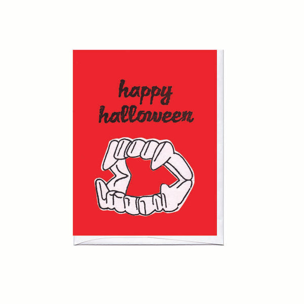 Fangs Halloween Card