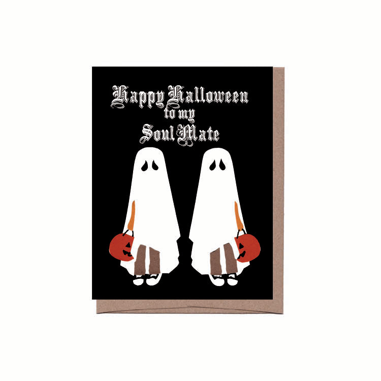 Soul Mates Halloween Card