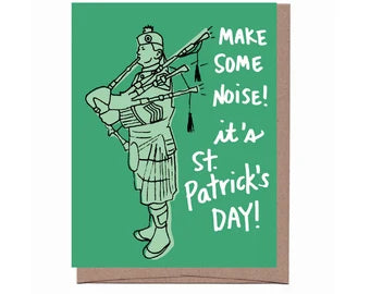 Bagpiper St. Patrick's Day Card