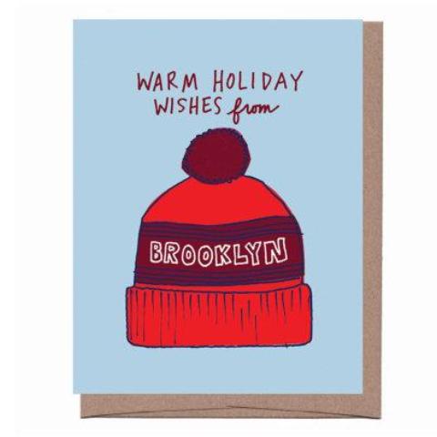 Brooklyn Pom Hat Holiday Card