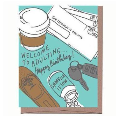 Adulting Birthday Card