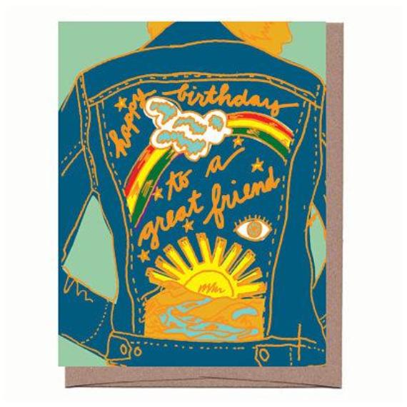 Friend Jacket Birthday Card