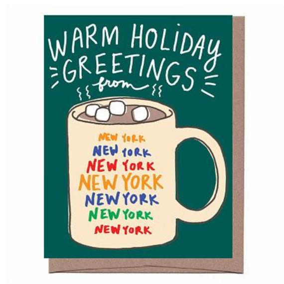 City Mug Scratch & Sniff Holiday Card