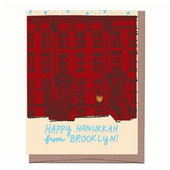 Brooklyn Hanukkah Brownstone Card