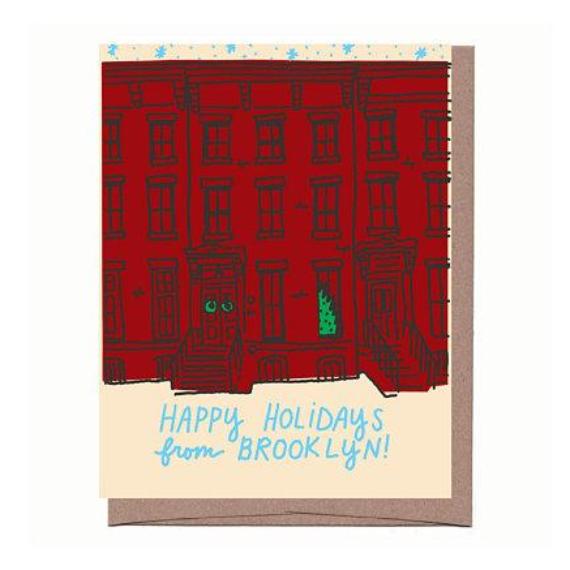 Brooklyn Holiday Brownstone Card