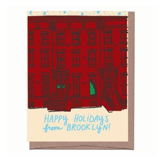 Brooklyn Holiday Brownstone Card