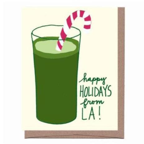 LA Green Juice Holiday Card