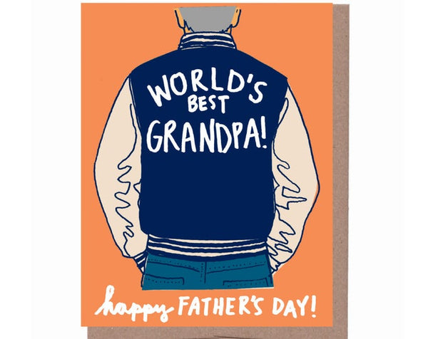 Grandpa Varsity Jacket Father's Day Card