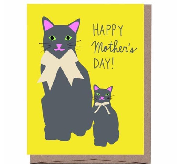 Cat & Kitten Mother's Day Card