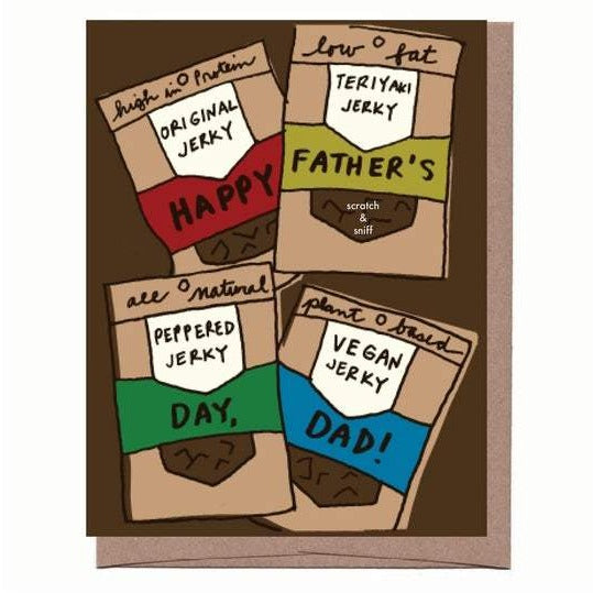 Scratch & Sniff Jerky Father's Day Card