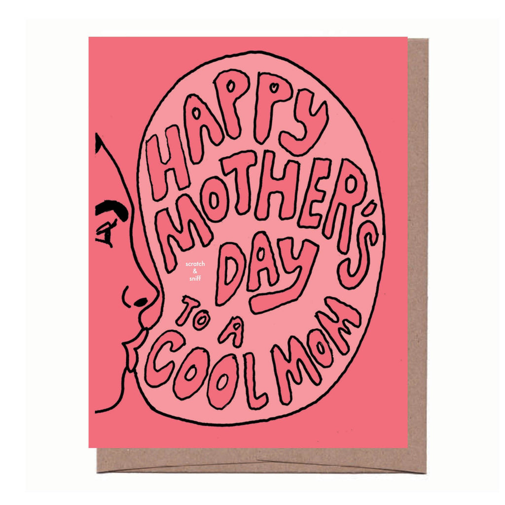Scratch & Sniff Bubble Gum Mother's Day Card