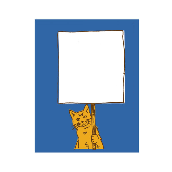 Protest Cat Postcard 6pack