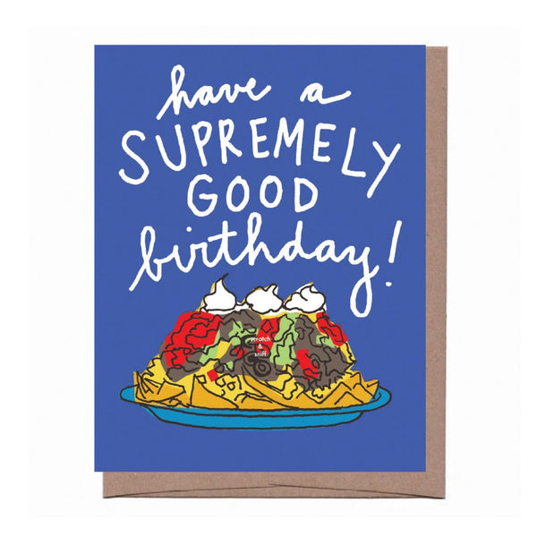 Scratch & Sniff Nachos Birthday Card