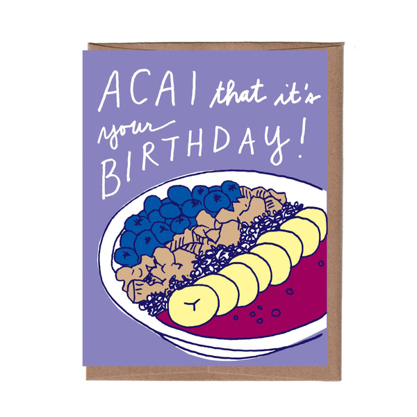 Scratch & Sniff Acai Bowl Birthday Card