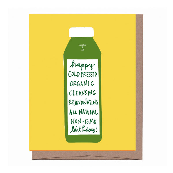 Scratch & Sniff Cold Pressed Birthday Card