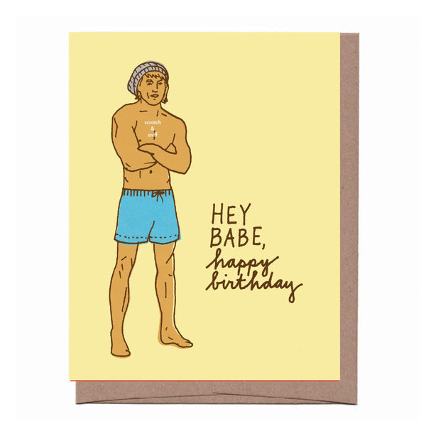 Scratch & Sniff Beach Dude Birthday Card