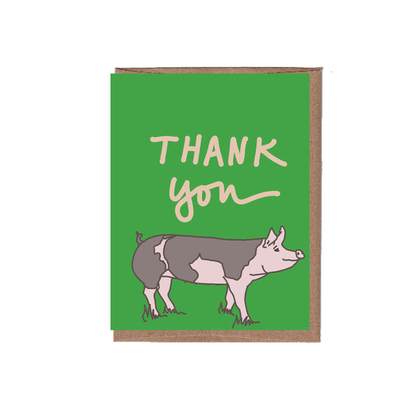 Pig Thank You Note