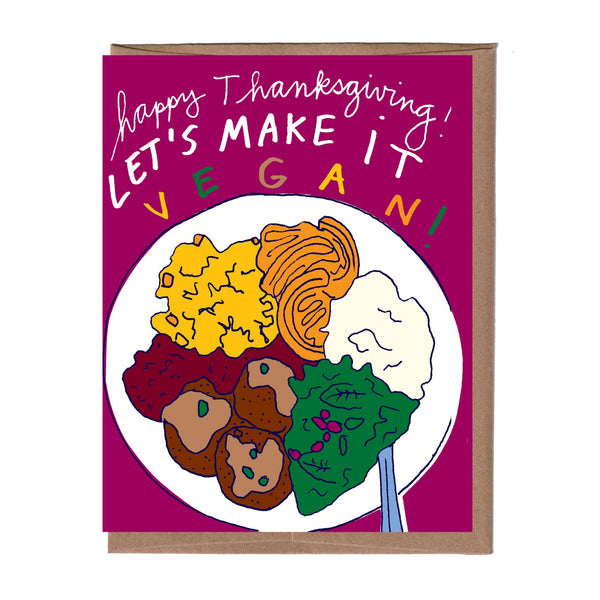 Vegan Thanksgiving Card