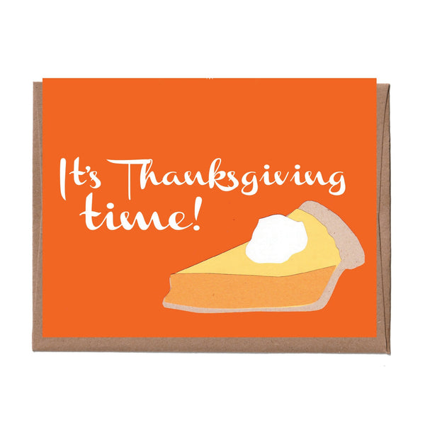 Pumpkin Pie Thanksgiving Card