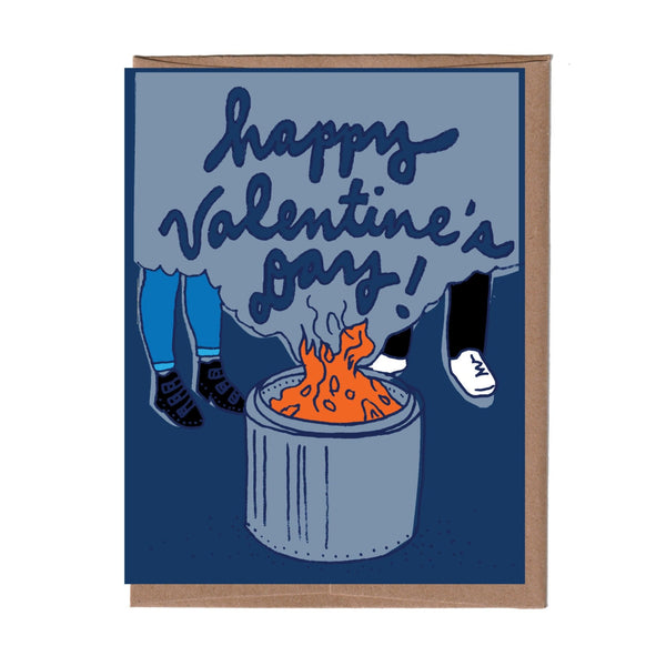 Fire Pit Valentine Card