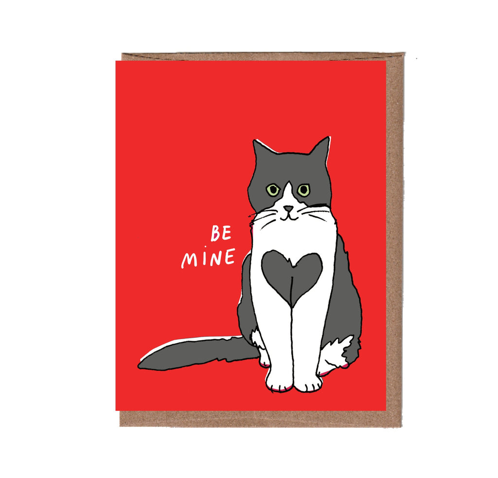 Heart Cat Valentine Card