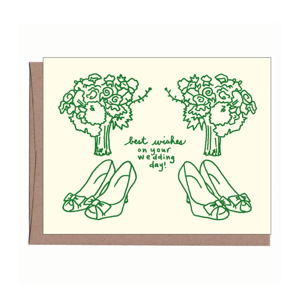 Bouquets Wedding Card