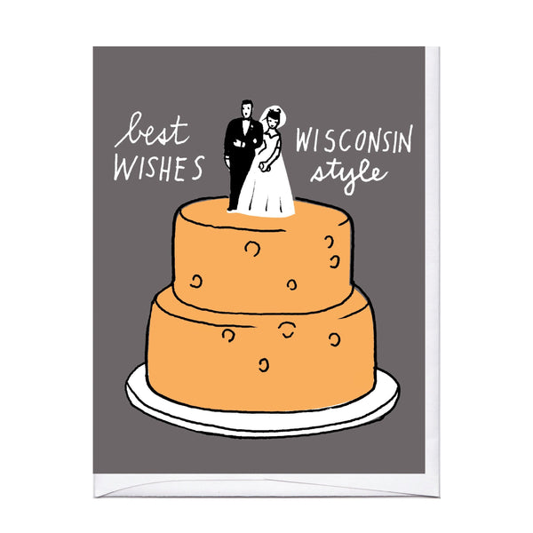 Wisconsin Cheese Wedding Cake Card