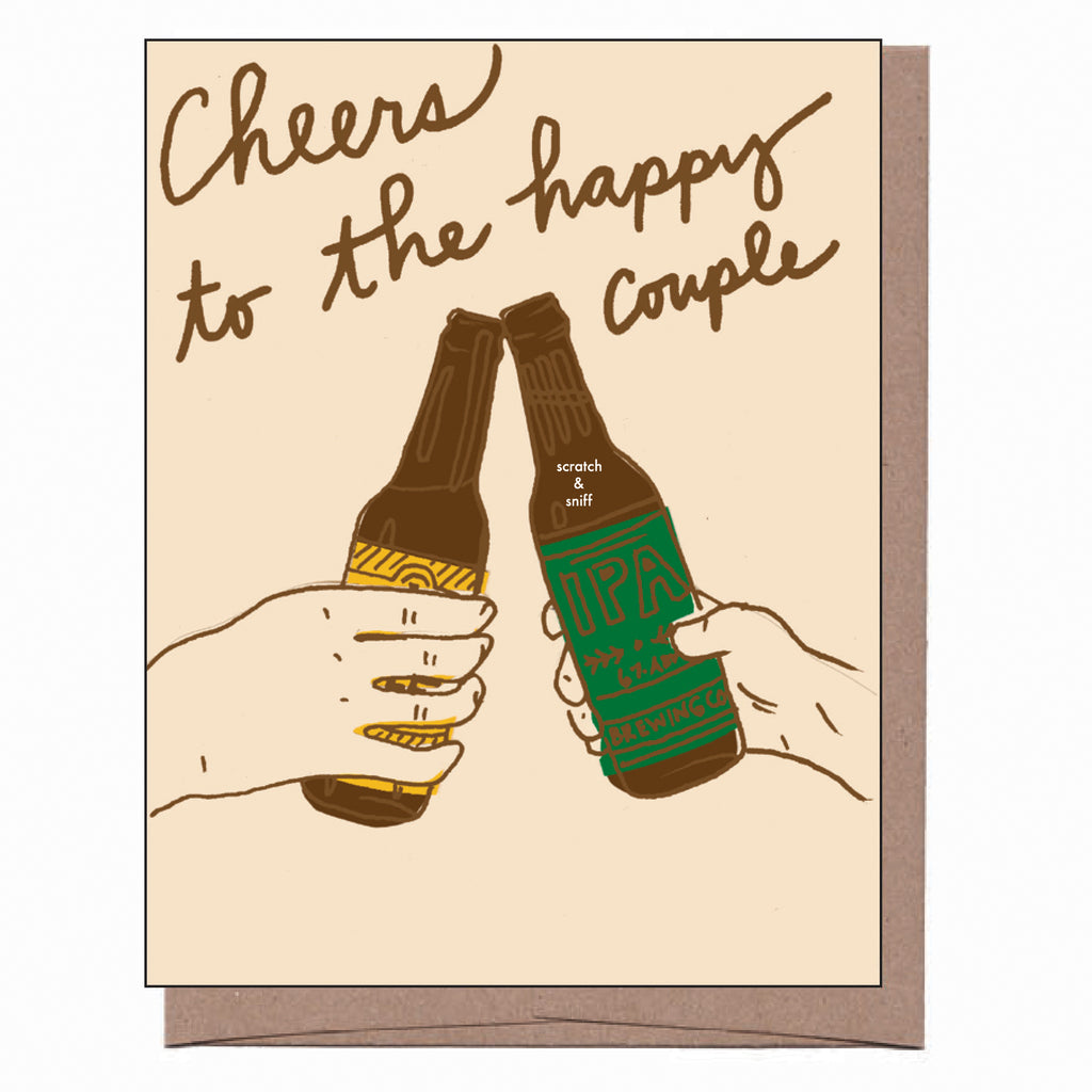 Scratch & Sniff Beer Cheers Wedding Card